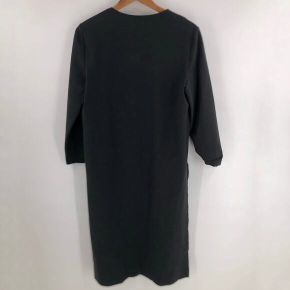 Alysi Open Overcoat Soft Black Women's Sz IT 46 US 8 NWOT $395 - Picture 8 of 10